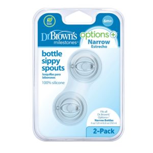 Dr. Brown’s Natural Flow® Options+™ Baby Bottle Sippy Spout, Narrow, 2 PK