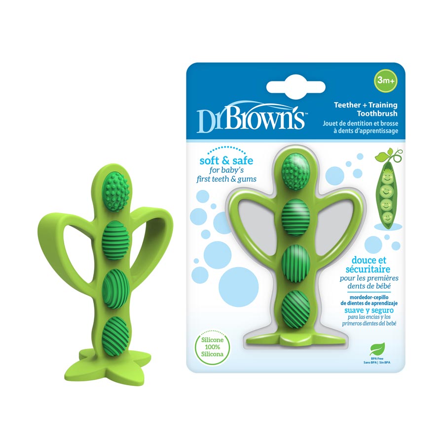 Dr Browns Teether + Training Toothbrush – Peapod