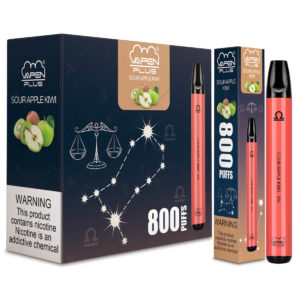 VAPEN PLUS Disposable Vape Pen 800 Puffs Zodiac Series Vaporizer-SOUR APPLE KIWI-Libra
