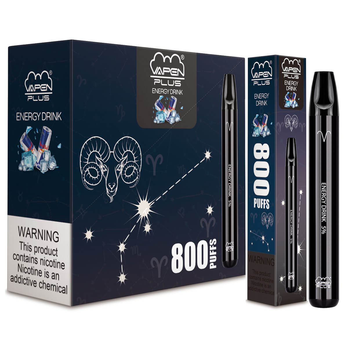 VAPEN PLUS Disposable Vape Pen 800 Puffs Zodiac Series Vaporizer-ERENGY DRINK-Aries