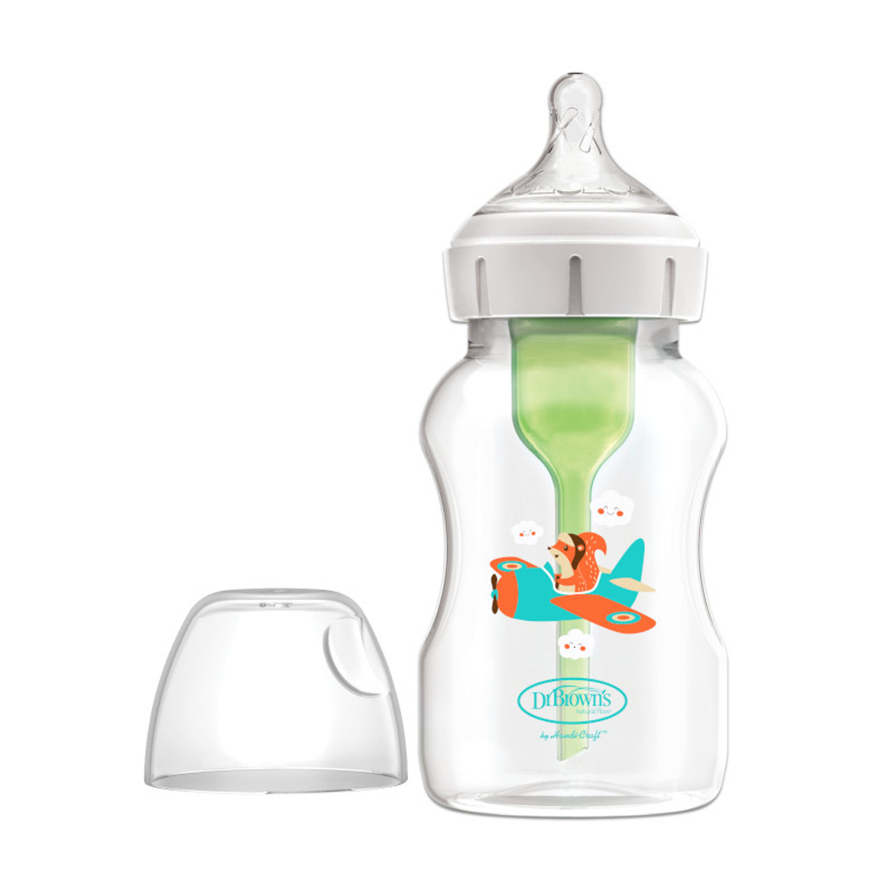 Dr Brown's Options+ Anti-Colic 330ml Baby Bottle - Squirrel - Image 3