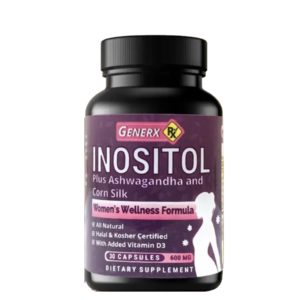 Generx Inositol + Ashwagandha & Corn Silk, 30 Capsules (Packaging may vary)