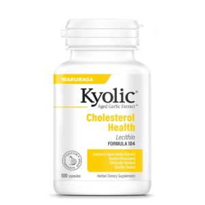 Kyolic Aged Garlic Extract Formula 104 Cholesterol Health, 100 Capsules