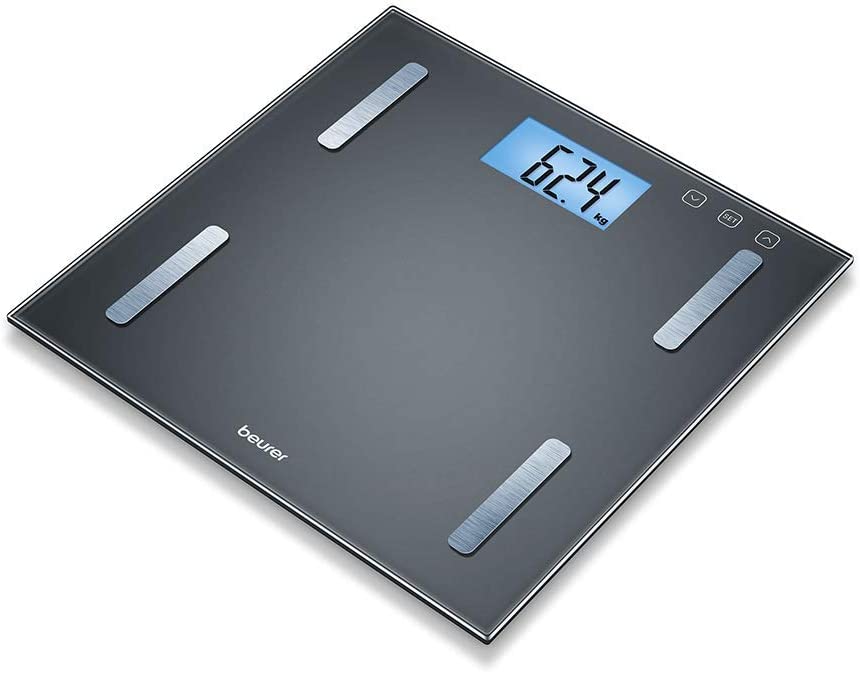 Beurer BF180 Diagnostic Bathroom Scale, Classic Body Analysis Scale, with full-body analysis including BMI calculation