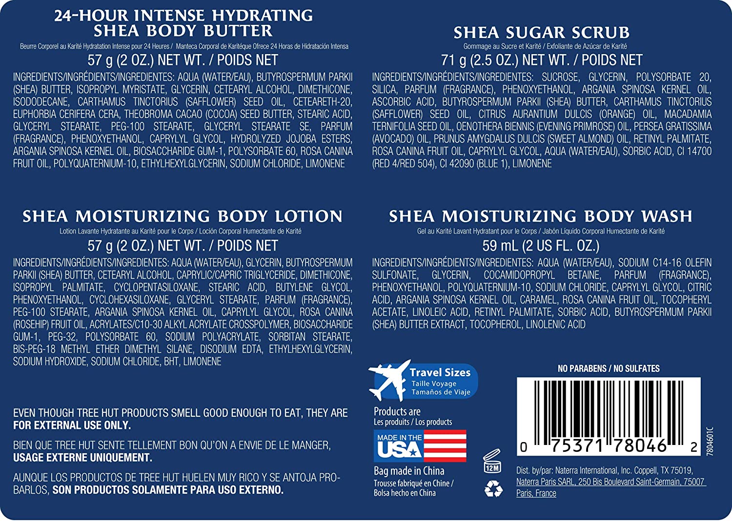 Tree Hut Essential Travel Kit, Moroccan Rose, 4 Items in One Bag, for Nourishing Essential Body Care on The Go! - Image 5