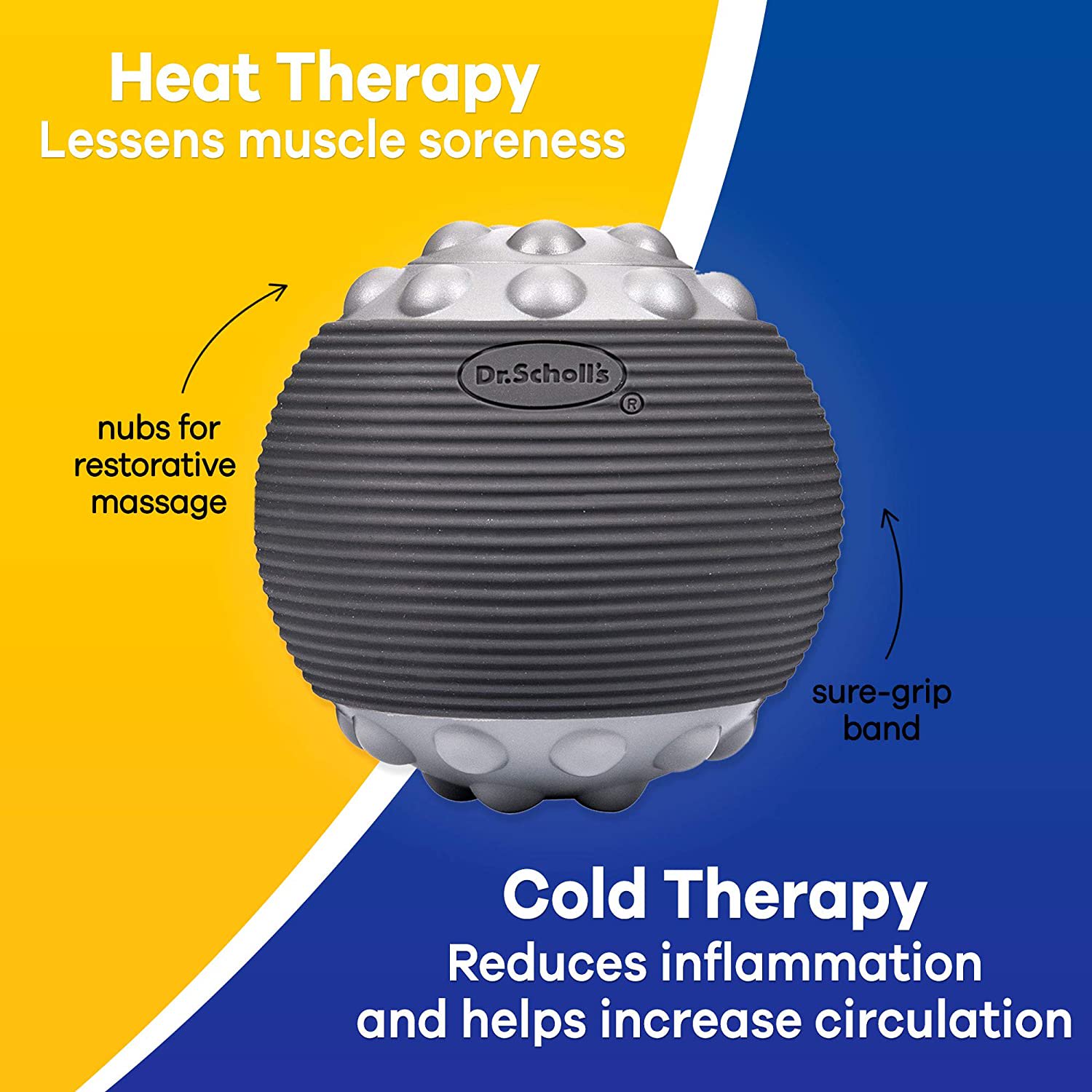 Dr. Scholl's PLANTAR FASCIITIS Massage Ball, Hot & Cold Therapy - Image 5
