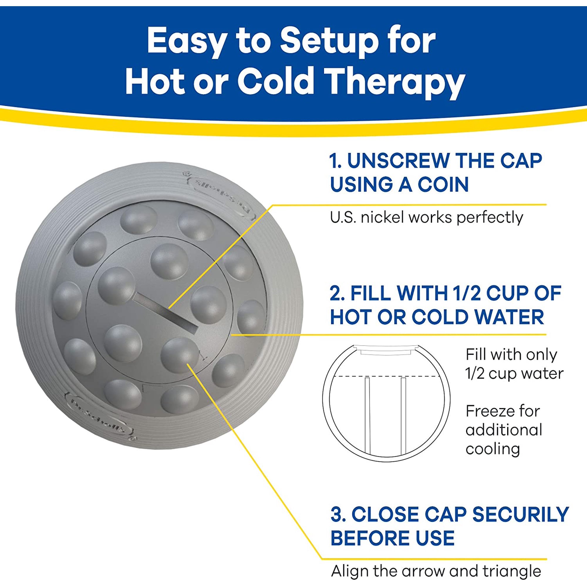 Dr. Scholl's PLANTAR FASCIITIS Massage Ball, Hot & Cold Therapy - Image 6