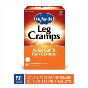 Hyland's Naturals Leg Cramp Tablets, Natural Relief of Calf, Leg and Foot Cramp, 50 Count