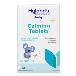 Hyland's Baby Calming Tablets for Sleeplessness, Fussiness and Irritability, 125 Quick Dissolving Tablets