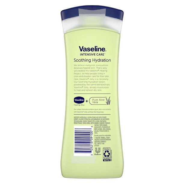 Vaseline Hand and Body Lotion Soothing Hydration Aloe Soothe 10oz - Image 3