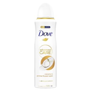 Dove Advanced Care Dry Spray Antiperspirant Deodorant Coconut Jasmine Flower 3.8 oz (Packaging may vary)