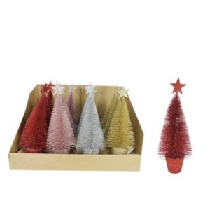 Christmas Glitter Tree -25cm- 1 PIECE - (Colours May Vary)