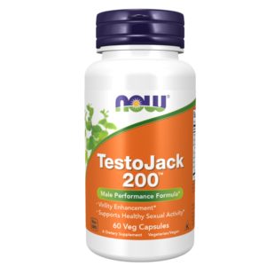 NOW  TestoJack 200 , 60 Veg Capsules  - Male Performance Formula
