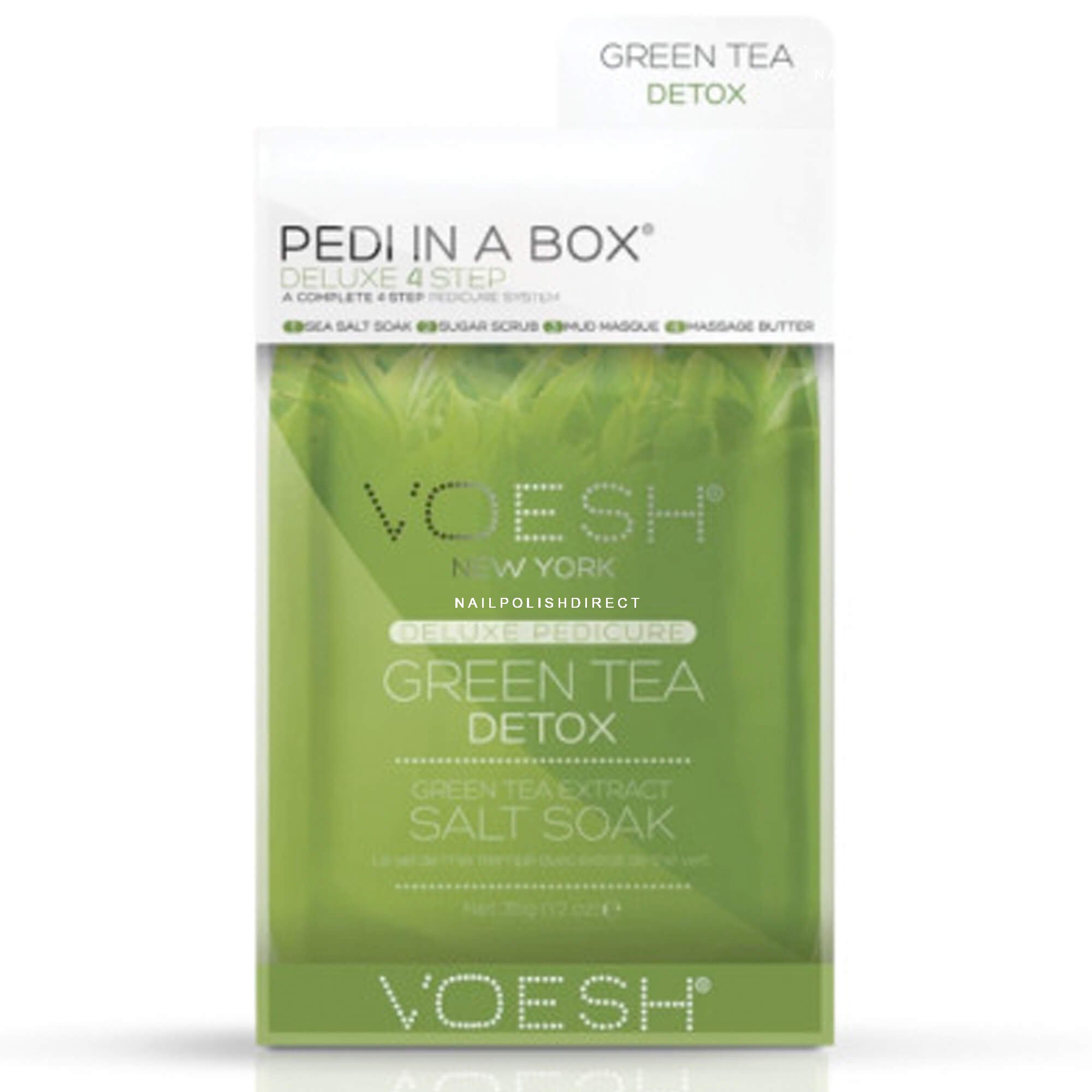 Voesh New York Pedi In A Box - Deluxe 4 Step - Green Tea
