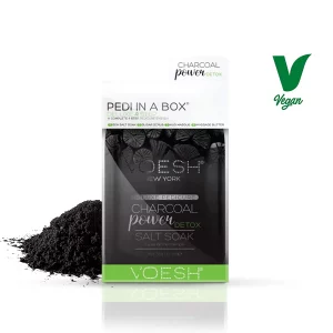 Voesh Pedi in a Box Deluxe 4 Step Service- Charcoal