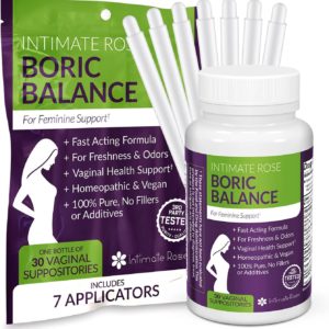 Intimate Rose Boric Balance Suppositories - Support for BV and Yeast Infections