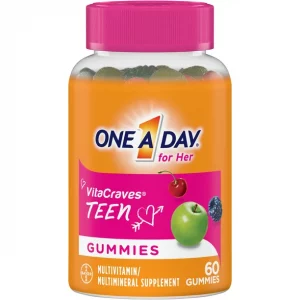 One A Day Teen for Her Multivitamin Gummies, 60 Count