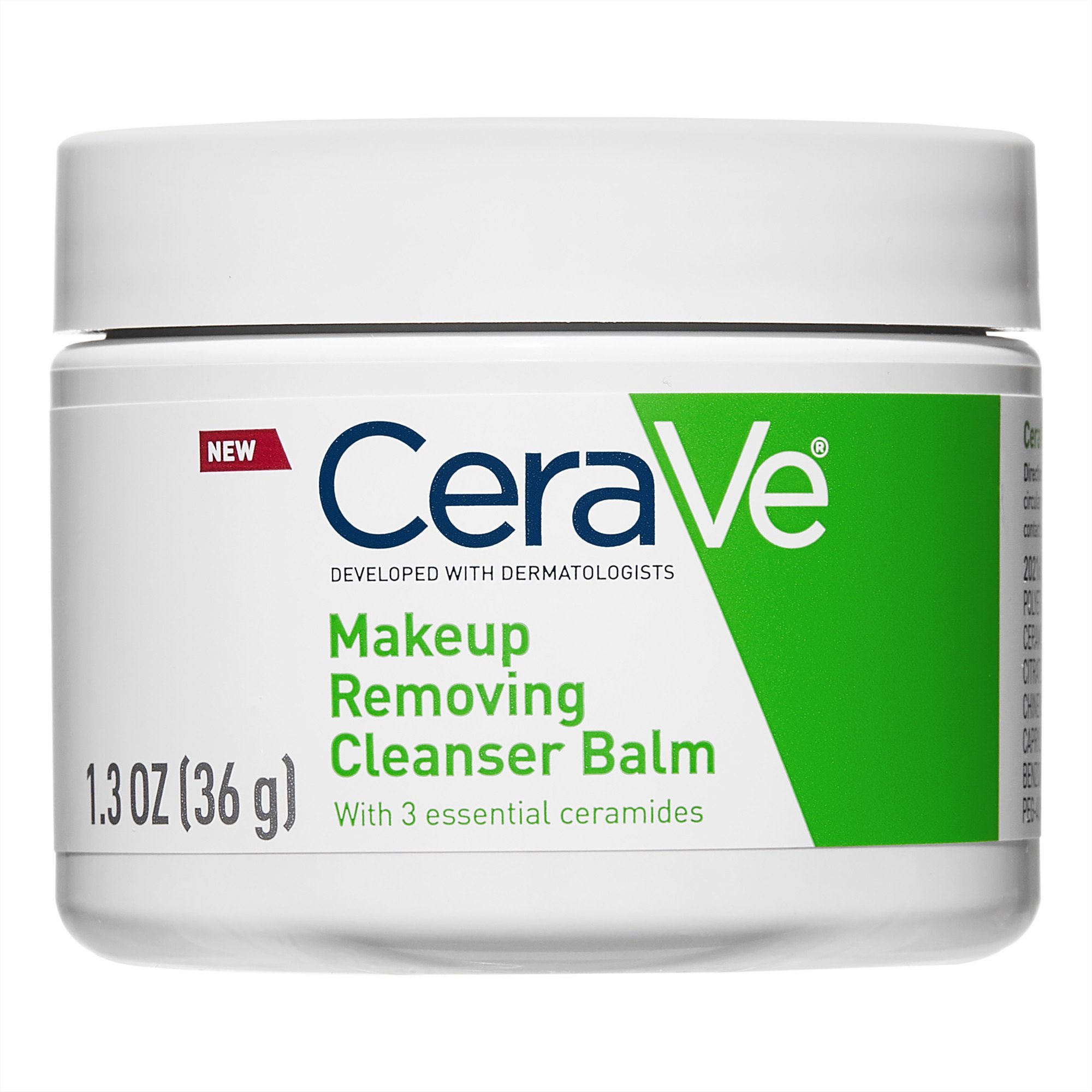 Cerave Hydrating Cleansing Balm, Face Makeup Remover with Ceramides and Plant-based Jojoba Oil, 1.3 oz
