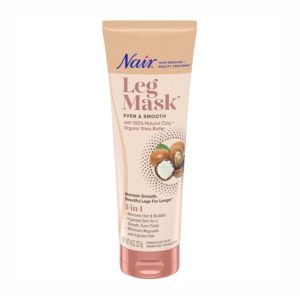 Nair Hair Remover & Beauty Treatment Natural Clay + Shea Butter Leg Mask 8 oz