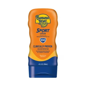 Banana Boat Sport Ultra Sunscreen Lotion 4 Oz, 100 SPF, Sunblock, Water Resistant (80 Minutes)