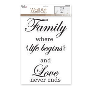 Craft Decor Wall Art Stickers – Family - 12×16