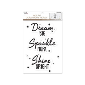 Craft Decor Wall Art Stickers – Dream Big – 12×16