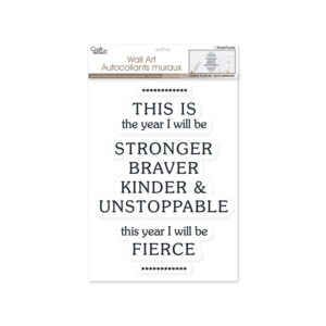 Craft Decor Wall Art Stickers – Stronger– 12×16