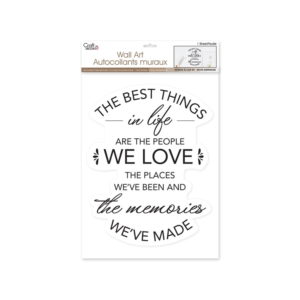 Craft Decor Wall Art Stickers – The Best Things – 12×16