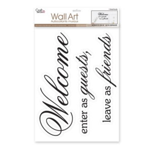 Craft Decor Wall Art Stickers – Welcome – 12×16