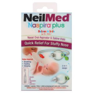 Neilmed Baby Naspira Plus Nasal-Oral Aspirator with Saline Vials