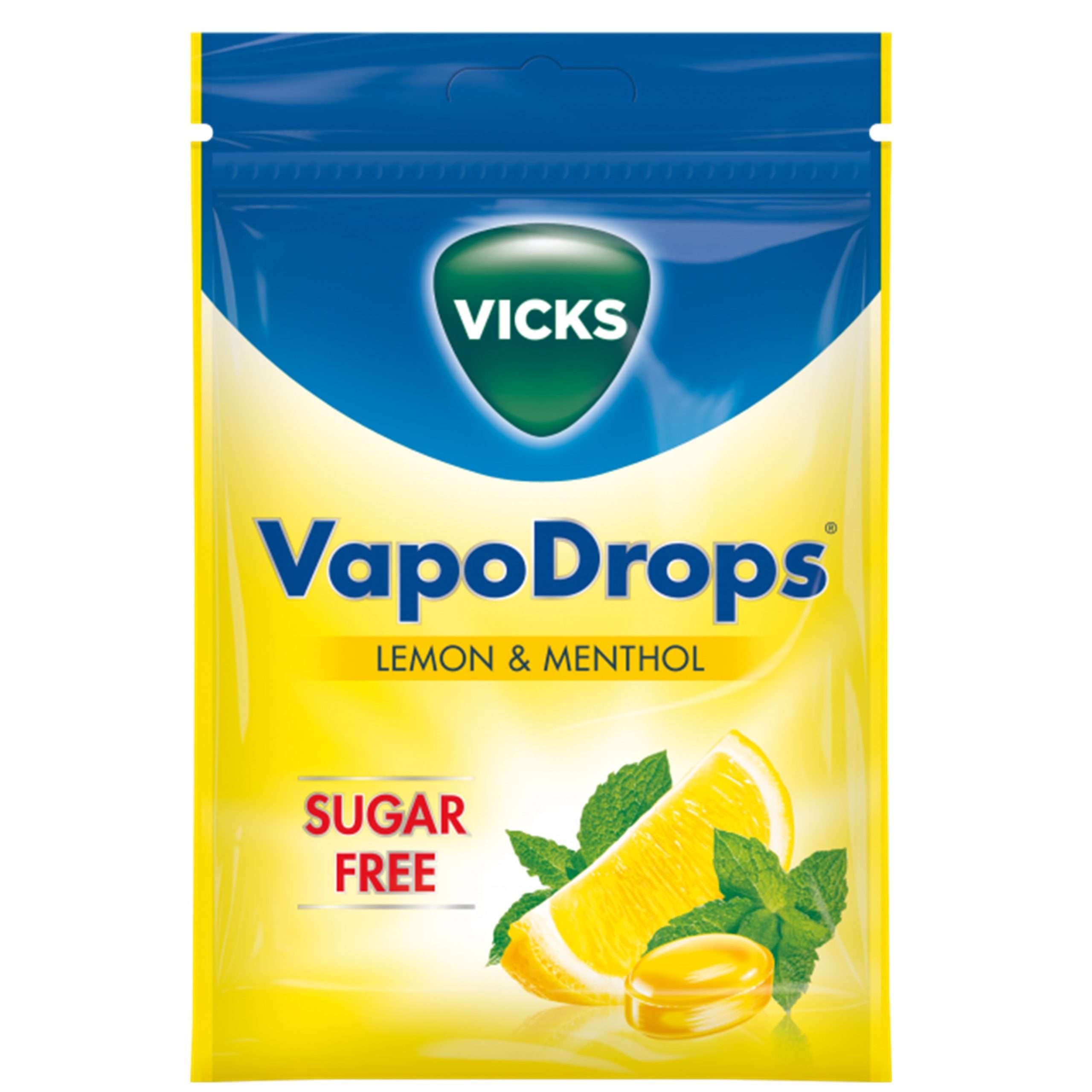 VICKS VapoDrops Lemon & Menthol Lozenges 72g