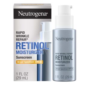 Neutrogena Rapid Repair Face & Neck Moisturizer SPF 30, Wrinkle Cream, 1 fl oz