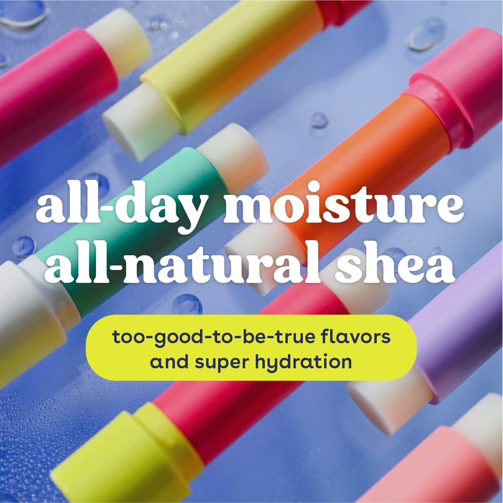 eos FlavorLab Super Soft Shea Lip Balm- Raspberry Kiwi Splash, Overnight Lip Mask and Lip Moisturizer, 24HR Hydration,2 Piece Set - Image 5