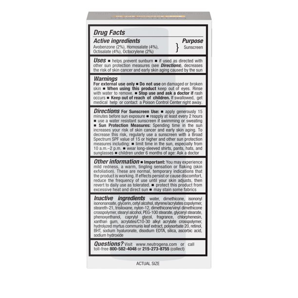 Neutrogena Rapid Repair Face & Neck Moisturizer SPF 30, Wrinkle Cream, 1 fl oz - Image 3