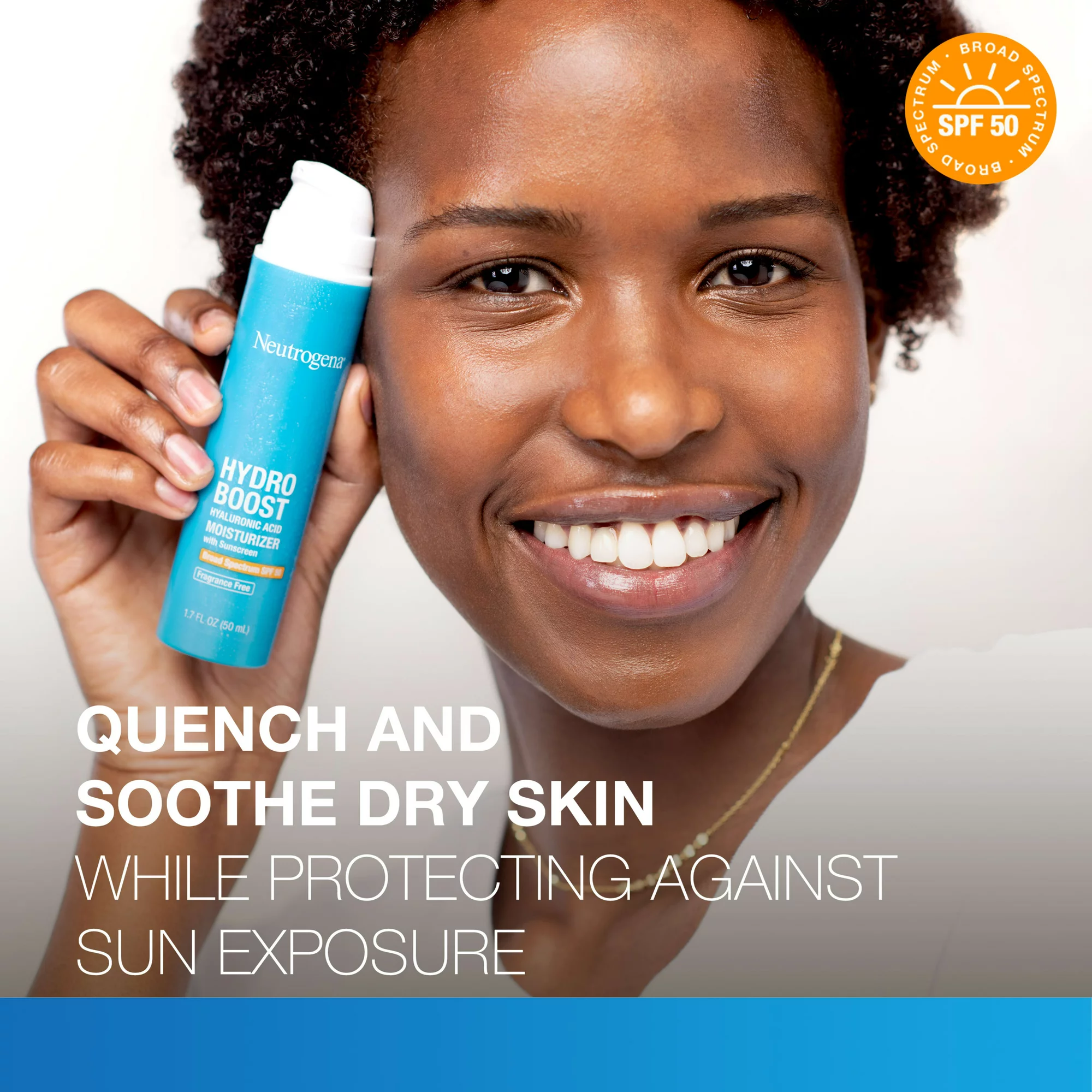 Neutrogena Hydro Boost SPF 50 Hyaluronic Acid Moisturizer, 1.7 fl. oz - Image 4