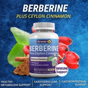 Generx Berberine with Ceylon Cinnamon 30ct