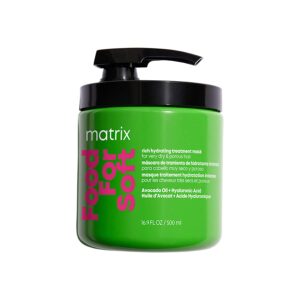 Matrix Food For Soft Hair Mask | Rich Hydrating Treatment Mask for Dry & Brittle Hair | Moisturizes, Softens, & Smooths | With Avocado Oil & Hyaluronic Acid | 16.9 Fl. Oz