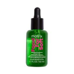 Matrix Food For Soft Hair Serum | Multi-Use Oil Serum for Dry & Brittle Hair | Softens, Smooths, & Adds Shine | With Avocado Oil & Hyaluronic Acid | 1.7 Fl. Oz