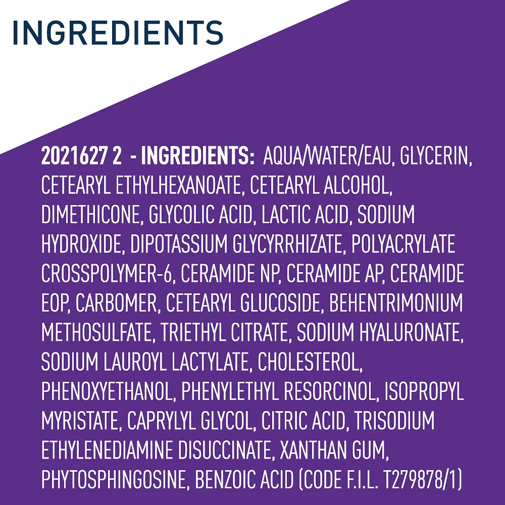 CeraVe Skin Renewing Nightly Exfoliating Treatment | Anti Aging Face Serum with Glycolic Acid, Lactic Acid, and Ceramides| Dark Spot Corrector for Face | 1.7 Oz - Image 6