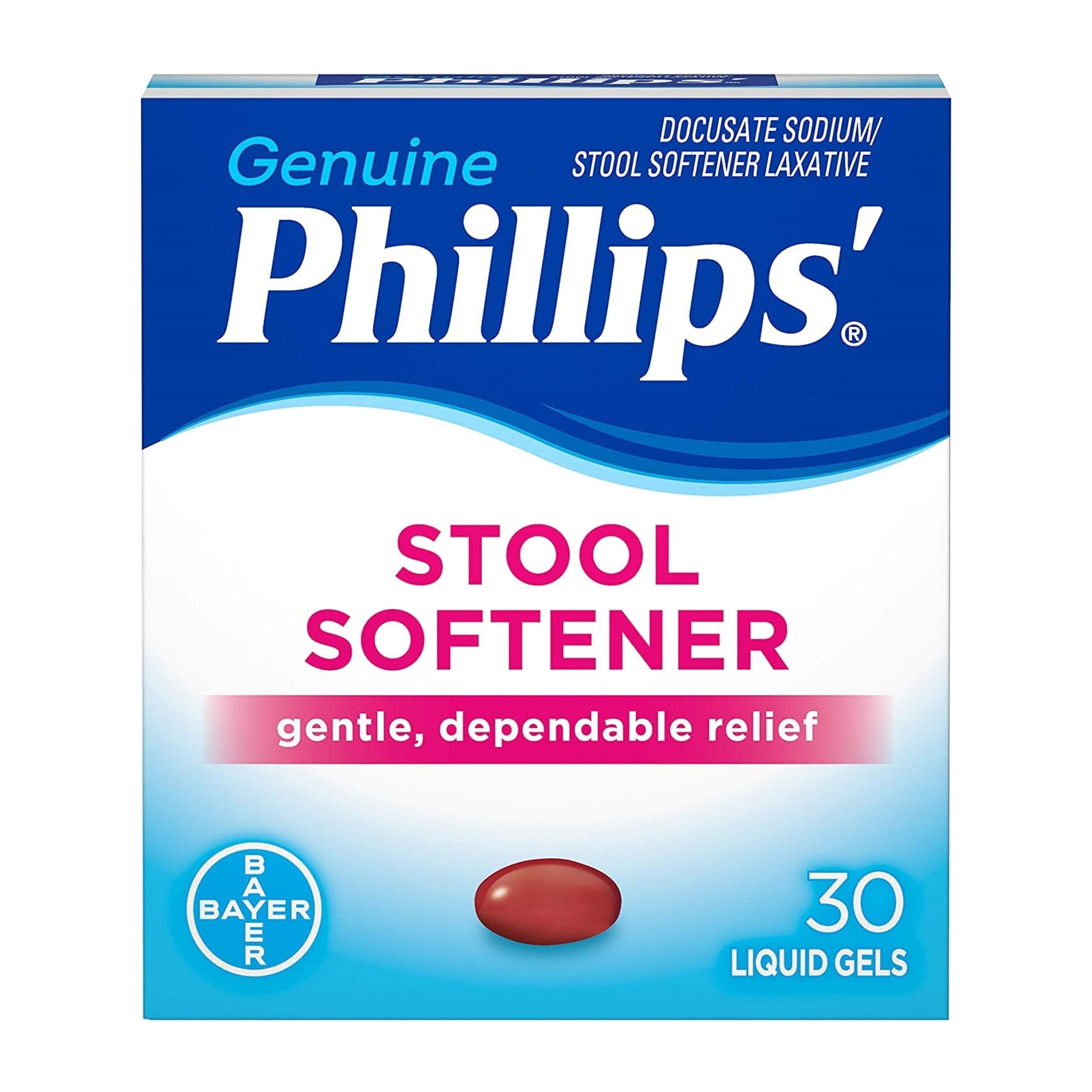 Phillips' Stool Softener Liquid Gels 30 Liquid Gels