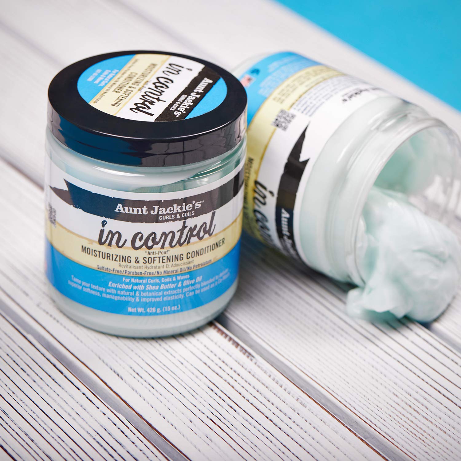 Aunt Jackie's in control 15oz - "Anti-Poof" Moisturizing & Softening Conditioner - Image 4