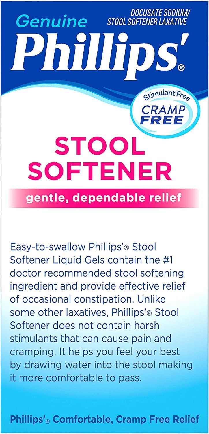 Phillips' Stool Softener Liquid Gels 30 Liquid Gels - Image 4