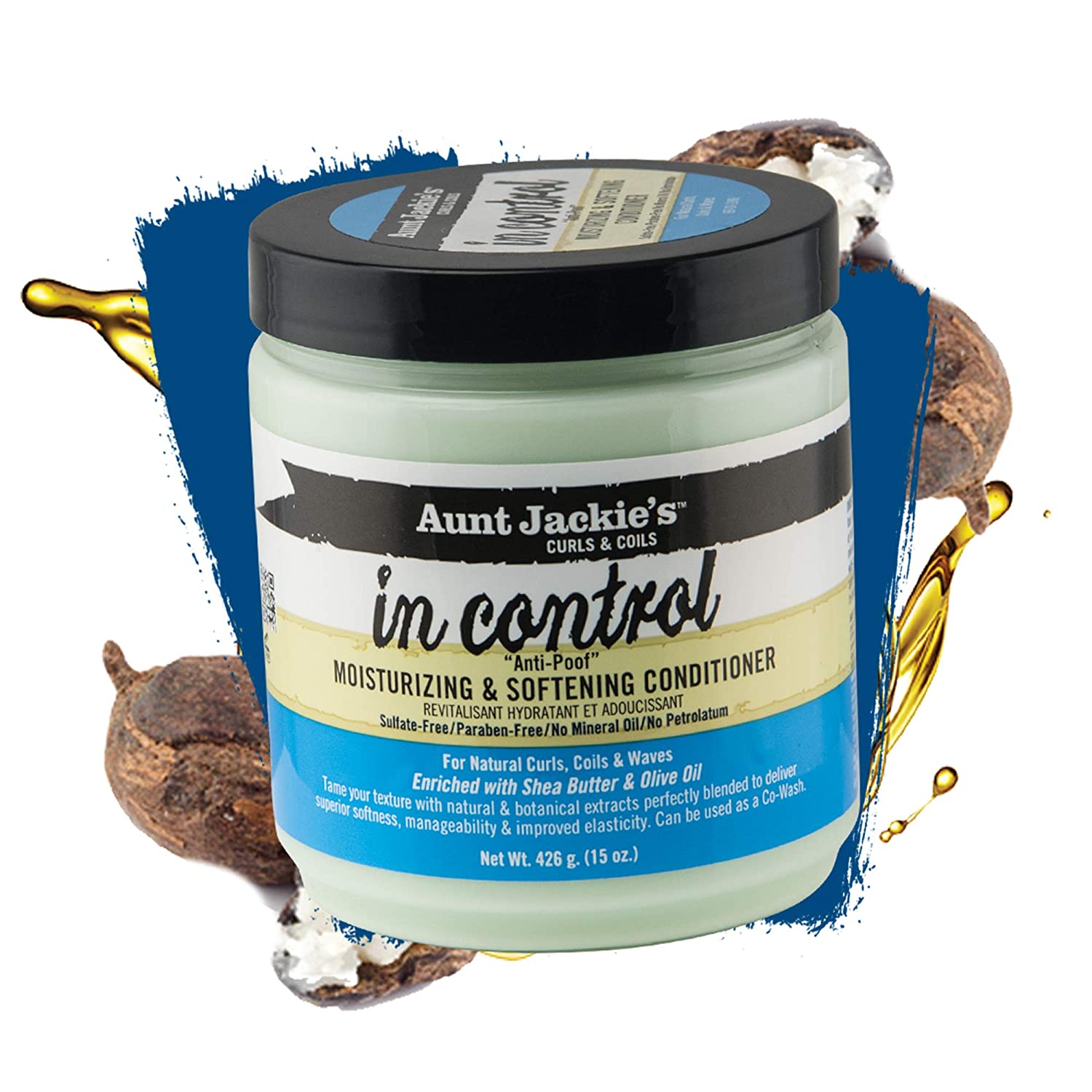 Aunt Jackie's in control 15oz - "Anti-Poof" Moisturizing & Softening Conditioner - Image 3