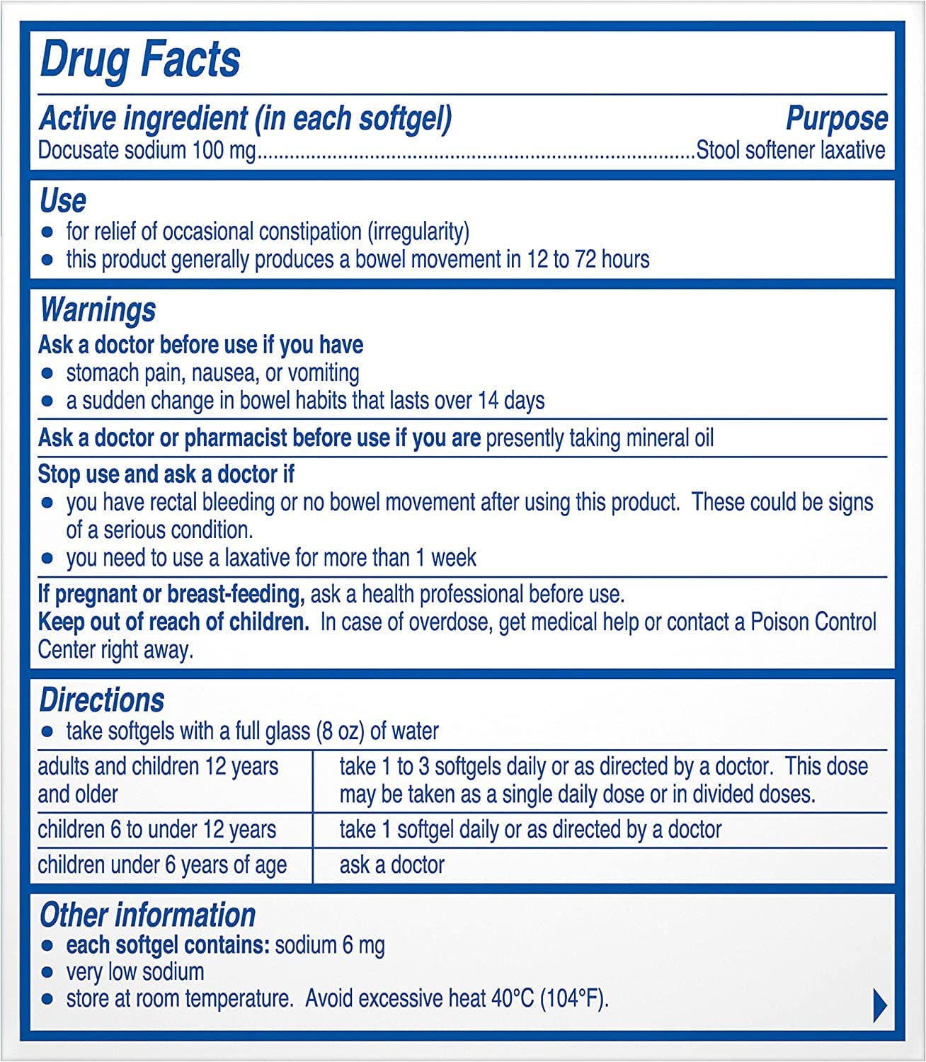 Phillips' Stool Softener Liquid Gels 30 Liquid Gels - Image 3