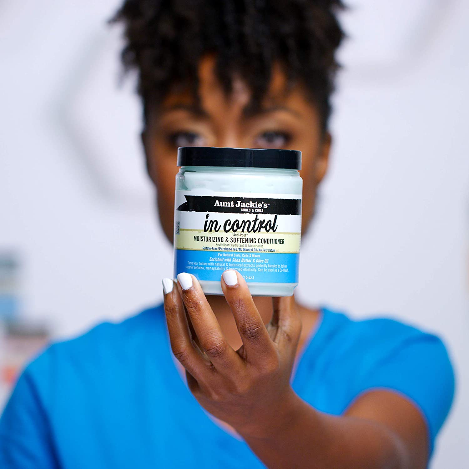 Aunt Jackie's in control 15oz - "Anti-Poof" Moisturizing & Softening Conditioner - Image 7