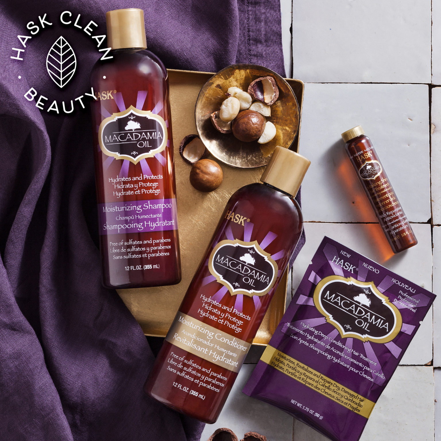 Hask Macadamia Oil Moisturizing Deep Conditioning Treatment Packet, 1.75 Ounce - Image 3