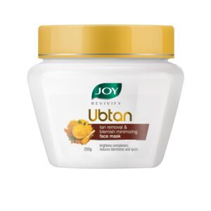 Joy Revivify Ubtan Face Mask | Blemish Minimising & Tan Removal Face Mask | With Saffron, Turmeric, Chickpea, Sandalwood & Almond Oil