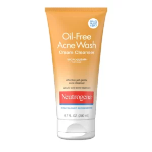 Neutrogena Oil-Free Acne Face Wash Cream, Face Cleanser, 6.7 fl. oz
