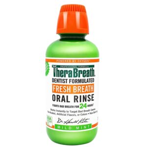 TheraBreath Fresh Breath Dentist Formulated Oral Rinse, Mild Mint, 16oz