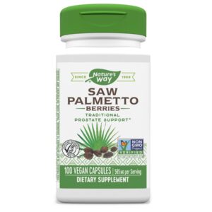 Nature's Way Saw Palmetto Berries, Traditional Prostate Health Support, 100 Capsules